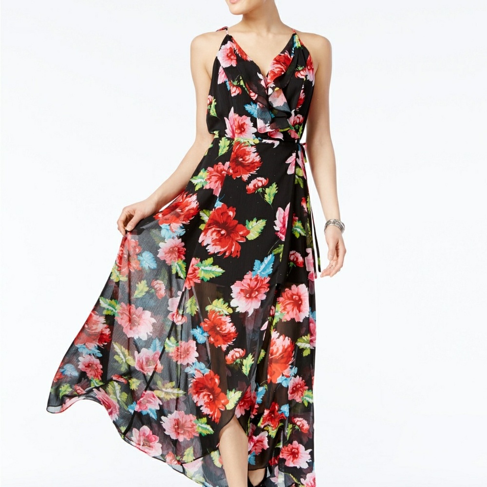 GIANNI BINI  open side maxi dress
